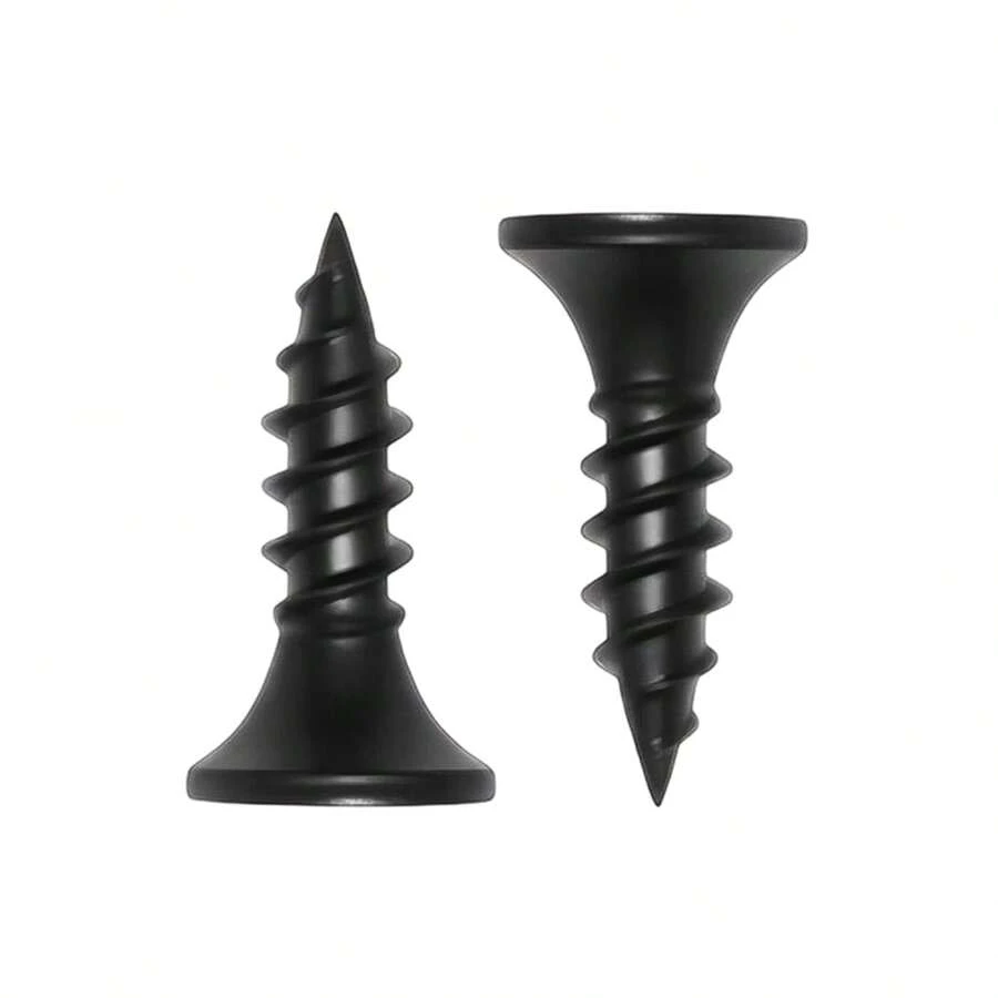 6 X 1/2 Inch Drywall Screws  Flat Black Oxide Screws 137 PCS, Wood Screws Furniture Cabinet - #6*1/2 - View 1