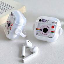 創意旋轉支架相機造型保護殼，相容 Apple 耳機 - 彩色 - 查看 6