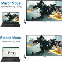 1pc VGA Converter Plug And Play Portable Adapter Projector Cable Audio Sync Screen Connector Male To Female Suitable For Computer, Desktop, Laptop, PC, Monitor, Projector, HDTV And More Devices Video Converter - Black - View 5