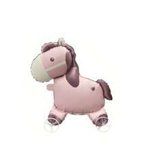 Cartoon Roller Pony Balloon Horse Shaped Toy Balloon Suitable For Birthday Party Holiday Christmas Gift Outdoor Toy Balloon - Multicolor - View 6