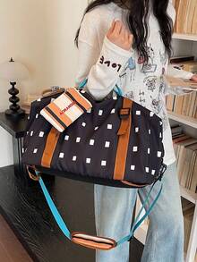 Multi-Carry Practical One Shoulder Travel Tote Bag, Large Capacity, Suitable For Weekend Trips, Fitness, Short-Distance Business Trips - Multicolor - View 6