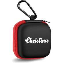 1pc Customizable Name Headphone Case, Customized Headphone Storage Bag, Personalized Charger Storage Bag, Phone Accessory Box, Small Letter Zipper Bag - Multicolor - View 10