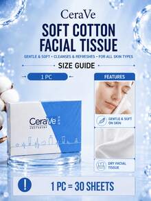 CeraVe 柔軟棉質面紙 (30片)，純棉乾濕兩用棉片，日常護理與卸妝使用，超柔軟觸感，適合敏感/脆弱肌膚 - 黑與白 - 查看 11