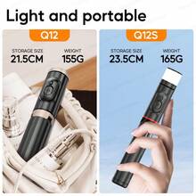 Foldable Wireless Selfie Stick Bluetooth Monopod With Fill Light,Multi-Angles Rotation Phone Holder With Remote Shutter,Stable Tripod Stand For Smartphone 16 15 14 13 12 Pro IOS Android - 查看 4