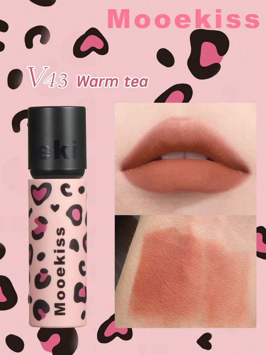 Mooekiss Lodo de Labios con Estampado de Leopardo Empaque Cosméticos Básicos - V43 - Ver 1