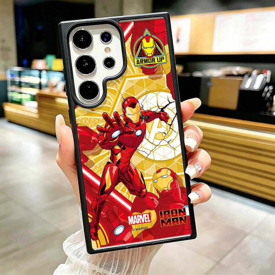 Marvel Funda para teléfono - Funda para teléfono, estilo moderno y atractivo, magnética, adecuada para Galaxy S22, S22PLUS, S22ULTRA, S23, S23FE, S23PLUS, S23ULTRA, S24, S24PLUS, S24ULTRA, S25, S25PLUS, S25ULTRA, S26, S26PLUS, S26ULTRA - Negro - Ver 1