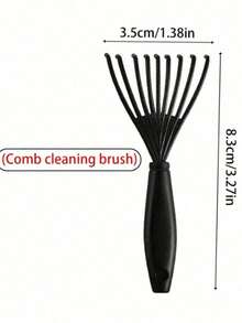 1 buah Sisir Pijat Bantalan Warna Matte Sayap Malaikat Premium dalam Kotak Hadiah, Cocok untuk Penataan Rambut Wanita, Sisir Bantalan Queen - Aneka warna 3 - View 14
