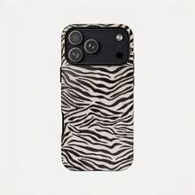 Zebra Fur Phone Case, Compatible With IPhone17 IPhone16 15 14 IPhone13 12 11 Pro Max - 白色2 - 查看 1