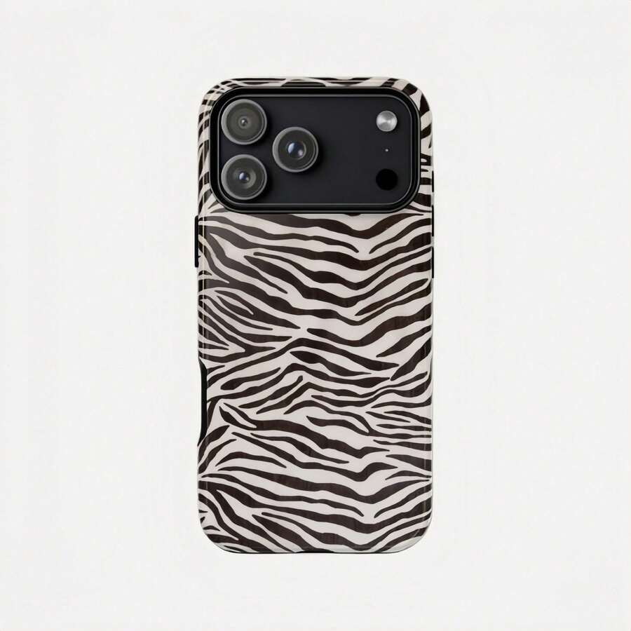 Zebra Fur Phone Case, Compatible With IPhone17 IPhone16 15 14 IPhone13 12 11 Pro Max - 白色2 - 查看 1