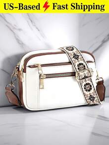 Bulk Telena Crossbody Bags Women Small Crossbody Bags Fashionable Vegan Leather, European And American Color Matching Bags, Small Square Bags - 彩色 - 查看 1