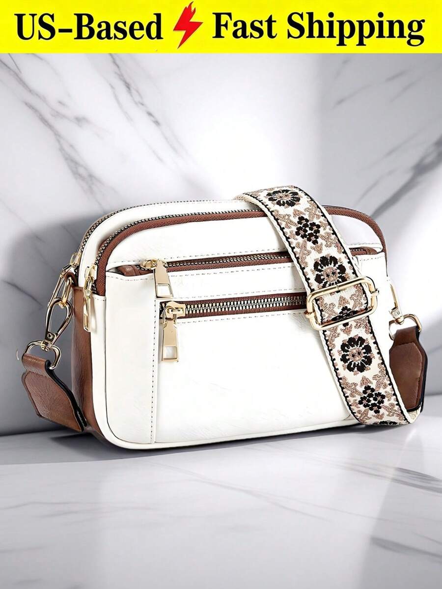 Bulk Telena Crossbody Bags Women Small Crossbody Bags Fashionable Vegan Leather, European And American Color Matching Bags, Small Square Bags - 彩色 - 查看 1