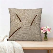 1件 2D平面非刺繡波希米亞風枕套，米色與棕色裝飾枕套，適用於客廳、臥室、沙發、床鋪裝飾（雙面印花，不含枕芯） - 彩色 - 查看 6