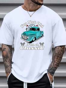 Camiseta Casual  Hombres Talla Grande, PLUS SIZE Elección perfecta de regalo de cumpleaños o festividad  amigos, familiares, novio o novia - Blanco - Ver 1