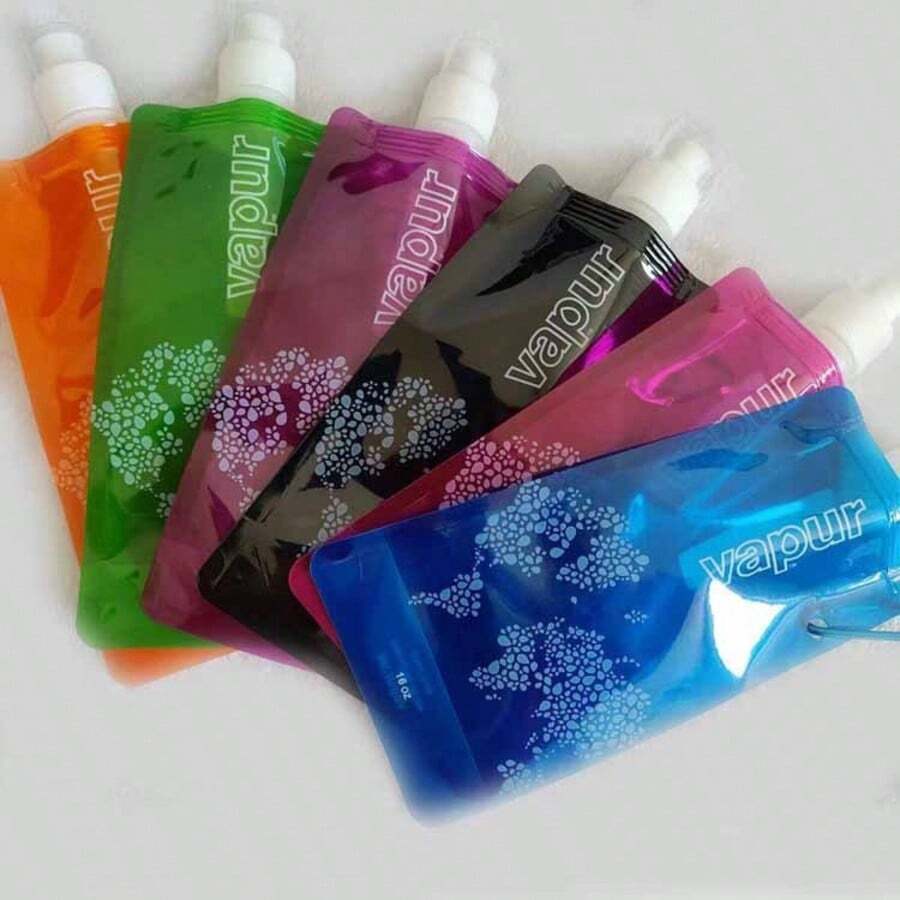 1 buah Tas Air Lipat Portabel, Perlengkapan Olahraga Luar Ruangan, Botol Air, Tas Air - MultiWarna - View 1