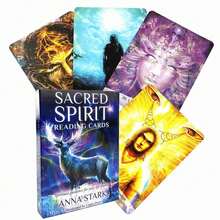 36pcs Spiritual Oracle Tarot Card Deck, Desktop Board Game, Suitable For Party Gatherings, Fortune Telling And Destiny Prediction, Entertainment Party Game Activity, Multi-Player Interactive Entertainment Activity, Suitable For Adults - Spirit Oracle - View 5
