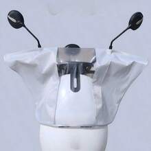 Funda impermeable para tablero de bicicleta eléctrica con ventana transparente, a prueba de todo clima, lluvia, sol y polvo, tela Oxford con ribete blanco, estilo minimalista, protector universal para manillar de scooter eléctrico y motocicleta, adecuado para desplazamientos al aire libre en todas las estaciones - transparente - Ver 15