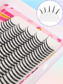 160 Clusters Large Fairy Faux Eyelashes, Single-Strand Single-Cluster Thick, Natural-Looking Ultra-Soft Curly Sunflower False Eyelashes - C - View 7