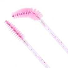 150/50 piezas Cepillos desechables para pestañas, cerdas de nailon tamaño S, aplicador de extensión de cejas sin aroma, mango de plástico ABS, adecuado para piel normal, juego de cepillos rosa y negro, cepillo para cejas y sombras de ojos, decoración de bodas, accesorios de baño - A - Ver 8