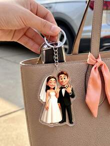 Personalized 2D Figure Acrylic Photo Keychains,Gifts For Her/Him, Suitable For Birthdays Weddings Parties Anniversaries, Teacher's Day, Back To School - Multicolor - View 9