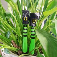 2 buah Dekorasi Pot Tanaman Kaki Penyihir, Pagar Gaya Gotik Cetak 3D, Bahan PLA Tahan Lama, Cocok untuk Tanaman, Taman, dan Halaman Rumput - A - View 2