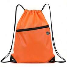 5pcs/3pcs/1pc Drawstring Backpack, Medium Size, Black, Sports Style, Suitable For Gym, Football, Basketball, Running, Travel, Swimming, Beach Use - Multicolor - View 7