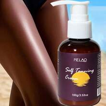 MELAO Natural Sunless Tanning Lotion, Gradual Bronze Glow For Face & Body, Moisturizing & Non-Streaking, Adjustable Natural Tone, 100g/3.53oz - 100g - View 6