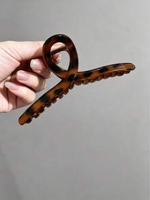 Set 2 Jepit Rambut Besar untuk Wanita. Ukuran: 13cm/5.12in. Bahan Plastik ABS. Aksesori Rambut Minimalis yang Modis. - MultiWarna - View 11