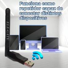 Wireless USB Antenna With Internet Repeater 150 Mbps - Black - View 8