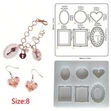1pc DIY Silicone Mold, Suitable For Resin Crafts - Cat Paw And Bear Paw Prints, Heart And Star, Gemstone, Perfect For Making DIY Jewelry - White - View 19