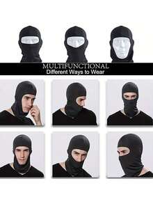 1pc/2pcs Unisex Printed Cycling Balaclava Ski Mask Motorcycle Climbing Headwear, Suitable For Daily Outings, Travel, Hiking, Climbing And More - Multicolor - View 6