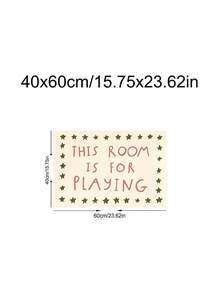 1 pieza Pintura decorativa con cita "Esta habitación es para jugar", rayas azules y rojas, pintura decorativa para sala de juegos, regalo ideal, adecuado para dormitorio, sala de estar, oficina, arte de pared, decoración de pared, decoración del hogar, decoración de habitación, arte de pared en lienzo, póster, arte de pared enmarcado, marco opcional - 1 unidad - Ver 15