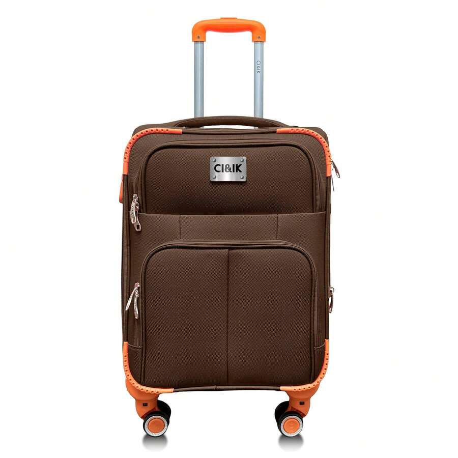 Cabin Suitcase Hand Luggage 10kg With Lock 18 Inch - Brown - View 1