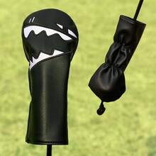 1pc Driver Fairway Hybrid - Shark Fun Design Golf Club Head Cover, Fashionable Golf Club Head Cover, Embroidery Design, Durable And Dust-Proof, Provide Best For Golf Club - Multicolor - View 11