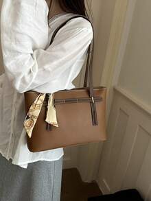 New Luxury High-End Pattern Versatile Women's Shoulder Bag Tote - Brown - View 6