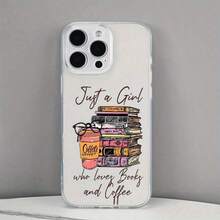 Phone Case - Coffee And Books Transparent Anti-Drop Shockproof Protective Case For Samsung A03S A04 A12 A13 A15 A21S A24 A25 A32 A33 A34 A35 A50 A51 A52 A53 A54 A55 A71 S20/FE S21/FE/PLUS/ULTRA S22/PLUS/ULTRA S23/FE/PLUS/ULTRA S24/FE/PLUS/ULTR. - 彩色 - 查看 2