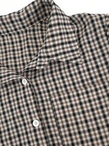 ENGU CO. Chemise à carreaux à manches courtes style Y2K décontractée rétro douce & cool pour femmes, nouvelle collection d'été - Multicolore - Voir 11