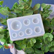 1pc DIY Silicone Mold, Suitable For Resin Crafts - Cat Paw And Bear Paw Prints, Heart And Star, Gemstone, Perfect For Making DIY Jewelry - White - View 14