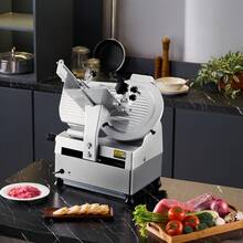 Automatic Meat Slicer, 180W + 370W Deli Slicer With A 12 Inch Premium 65Mn Blade, 0-0.3 Inch Adjustable Thickness, Electric Food Slicer Machine For Meat, Vegetables, Hard Bread, And Cheese - Silver - View 9