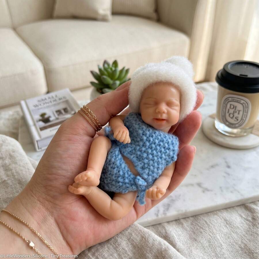6 Inch Silicone Newborn Baby Girl Doll Handmade Soft Silicone Lovely Newborn Baby Doll For Birthday Gift(Anatomically Accurate) - Reborn Doll - View 1