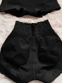 Colombian Slimming Shorts, Tummy Control And Butt Lift. Compression Underwear, Sportswear For Gym And Summer. Breathable, Seamless. Perfect Figure And Chic Style! - 黑色 - 查看 1
