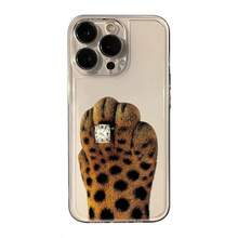 Ins Korean Diamond Ring Leopard Claw Phone Case, Suitable For Phone 17/17 Pro/17 Pro Max/16 Pro Max/16 Plus/16/15 Pro Max/15 Plus/15 Pro/15/14 Plus/14/14 Pro Max/13 Pro Max/12 Pro/13/11/12 Pro/14 Pro Birthday Graduation Anniversary Gift Phone Case - Multicolor - View 2