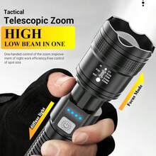 1PC Powerful Rechargeable Tactical LED Flashlight Handheld For Camping Hiking Emergency - Flashlight - View 7