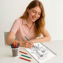 Tlenpo 3 Stücke/1 Set, Malbuch für Erwachsene mit Blumen-, Tier- und Straßenszenen-Mustern - 1 Stück mit 30 Seiten, 11,2 x 8,3 Zoll, für Erwachsene zum Abbau von Stress, Angst und anderen Emotionen, Urlaubsgeschenk, Schulanfangsgeschenk, Weihnachtsgeschenk, Halloween-Geschenk, perfekte Wahl für viele Festtagsgeschenke (Zubehör nicht enthalten) - C - Übersicht 7