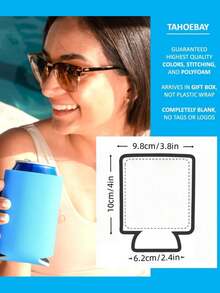1/3/5pcs Multi-Color Neoprene Can Cooler Sleeve, 4mm Thick Insulation Anti-Condensation, Portable Beer Bottle Insulated Cup Holder, Outdoor Beach Party Camping Anti-Slip Drink Thermal Sleeve - View 11