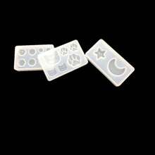1pc DIY Silicone Mold, Suitable For Resin Crafts - Cat Paw And Bear Paw Prints, Heart And Star, Gemstone, Perfect For Making DIY Jewelry - White - View 11