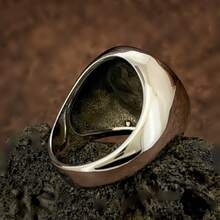1pc European & American Hot-Selling Personalized Stainless Steel Ring, Unisex, Gift For Dad, Colleague, Friend - Ring - View 5