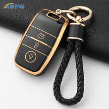 軟 TPU 防刮車鑰匙遙控器保護套殼 適用於 Kia Sportage Cerato Optima K2 K3 K4 K5 RIO Picanto Soul Sorento Sedona 智慧遙控鑰匙配件 - 起亞A款 - 查看 10