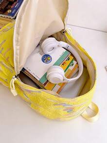 6pcs/1pc Minimalist Casual Mini Backpack, Soft And Lightweight Fabric, Solid Color Simple Design, Suitable For All Seasons, Ideal For Teenage Girls, Students, Working Women, Mothers, Travel, Commute, School, Outdoor, Portable Storage Small Backpack - Multiple Styles - View 6