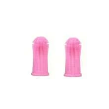 Cepillo de dientes para mascotas en el dedo, cepillo de dientes de silicona, cepillo de dedo para cachorros y gatitos, adecuado para perros y gatos pequeños - Multicolor - Ver 16