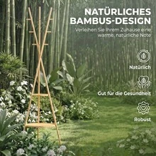 Freestanding Coat Rack With 9 Hooks And 2 Shelves For The Entrance, Natural Finish. - 原木色 - 查看 6